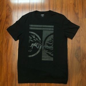 Express T-Shirt Mens Medium Black Short Sleeve